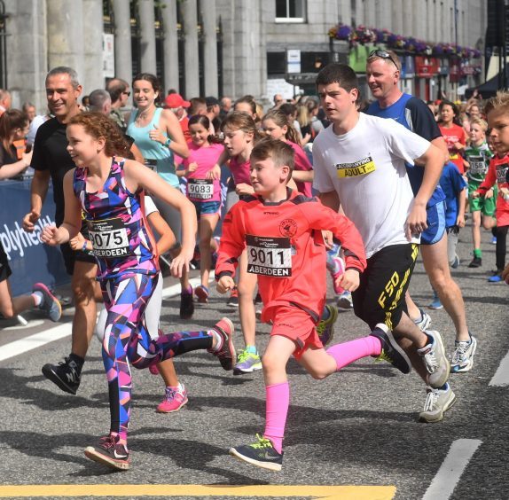 The family race. Picture by Chris Sumner