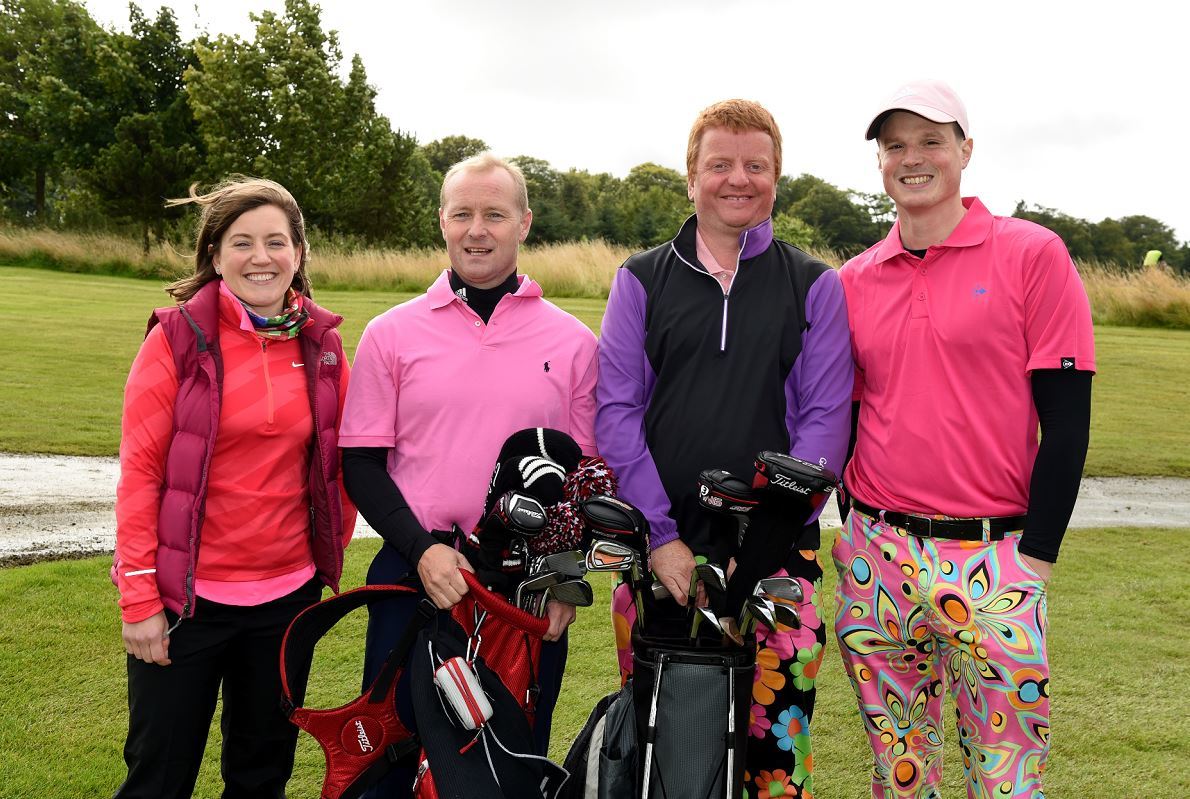 Some of the golfers at the 2015 golf day.