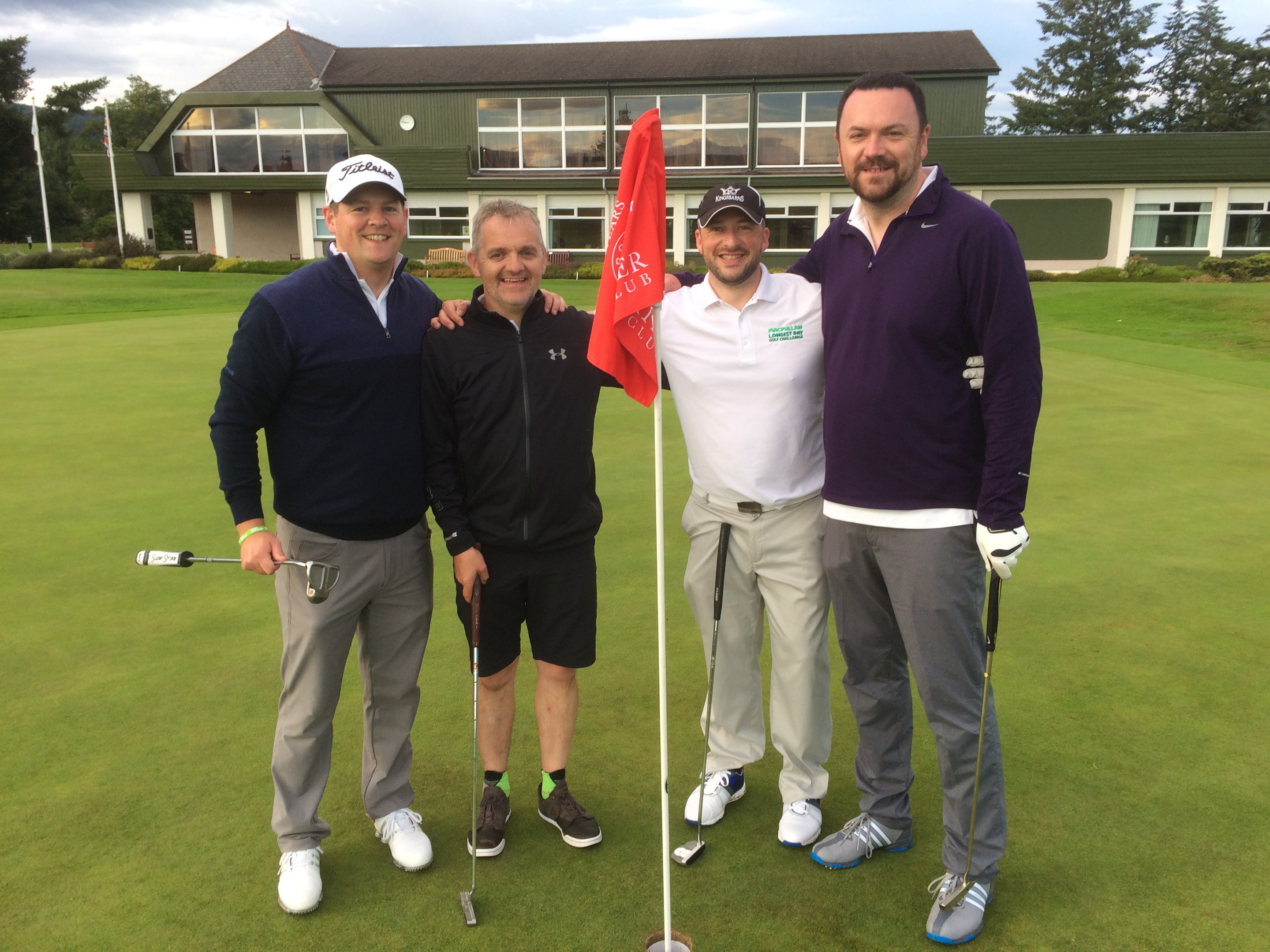 Golfers (L-R) Mike Robbie, Keith Young, Graeme McDonald and Neil Archibald.