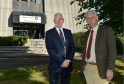 The administration has said free parking periods  are unsustainable - Pictured are Jim Gifford and Peter Argyle (Picture: Colin Rennie)