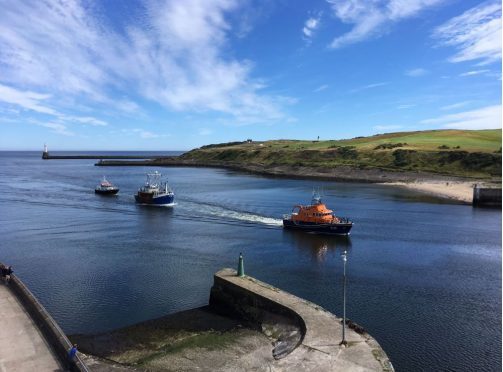 The Q-Varl being towed after its propeller failed. (Picture: Aberdeen Lifeboat)