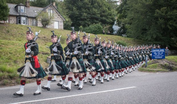 Members of the Royal Family join the Queen for Sunday service as she continues her summer break at Scottish residence.

Picture by Michal Wachucik / Abermedia