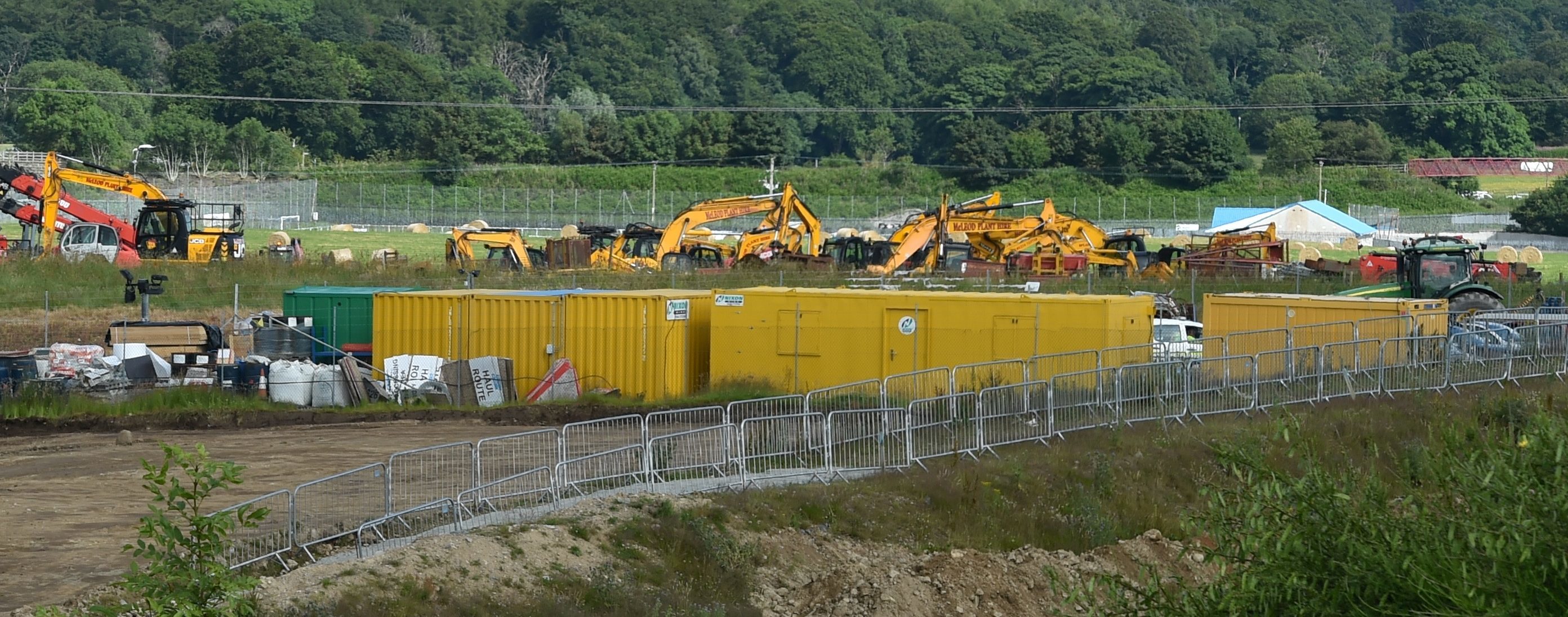 Yellow cabins are used which contain toilet and canteen facilities.
Picture by COLIN RENNIE    July 11, 2017.