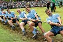 Braemar Games: In the picture are the Royal air Force, tug o war team in action. Pictures by Jim Irvine.
