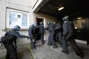 First anniversary of the launch of Operation Maple.   

Pictured - Grampian Police carry out a raid at a home in Tedder Road, Tillydrone, as part of Operation Maple.     

Picture by KAMI THOMSON          .27-10-11