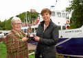 Freda Newton of Loch Ness by Jacobite receives the SCDI Highlands and Islands Chairs Award for Outstanding Business Achievement from Jane Cumming.