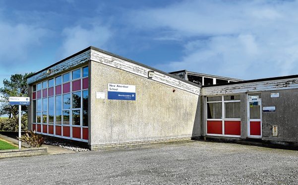 The former New Aberdour Primary School will go under the hammer today.