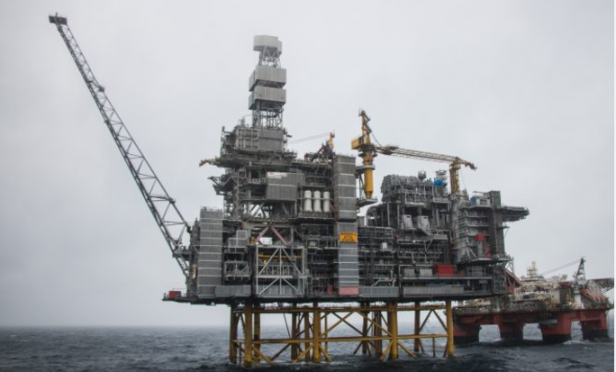 Mariner platform with the Safe Boreas. Photo credit: Jamie Baikie/Statoil