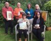 Moray artists have formed a trail of studios for visitors to the region. Back row: Graham Pook, Iain Campbell, Vera Bohlen, Dina Leigh. Seated: Jude Edgar, Jill Sutherland.