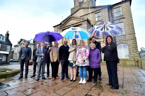 Peterhead BID supporters.