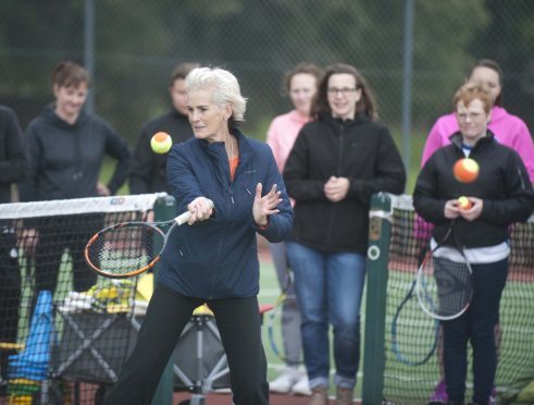 Judy Murray at Rothes Tennis Club