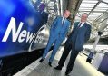 ScotRail Alliance managing director Alex Hynes (left) was joined by Transport Scotland Rail Franchise Director Bill Reeve. Picture by Colin Rennie