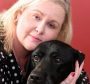 Partially-sighted Andrea Barclay and her dog Cara, who was attacked in the street by another dog. 
Picture by Jim Irvine