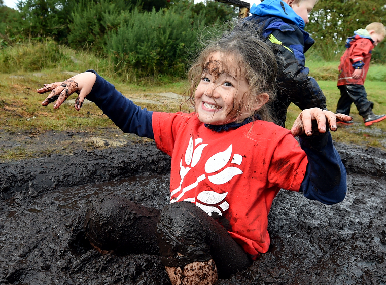 The Friends of Anchor Glack Attack launch at Clack Hill, Dunecht. In the picture is Chloe Davidson, 5.