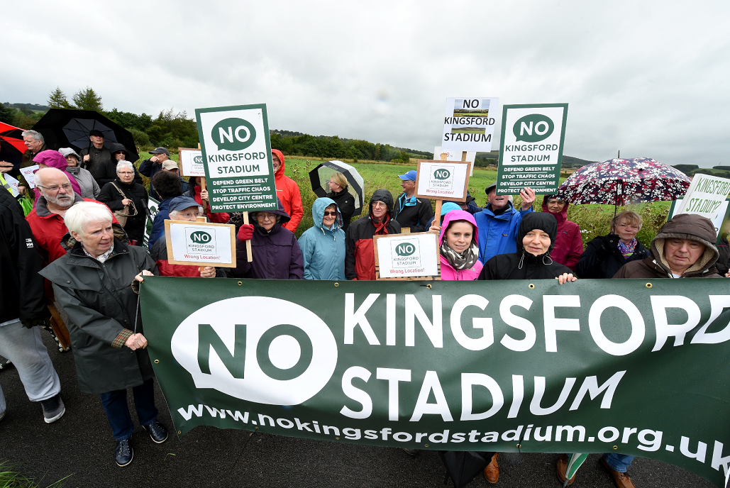 The No Kingsford Stadium group