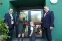 The oldest and youngest pupils, Helena in primary 7 and Emma in primary 1, had the honour of cutting the ribbon on the £4.5 million refurbishment, alongside Convener of Moray Council, Cllr James Allan, and Education Director, Laurence Findlay.