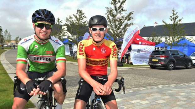 The Chapelton Bike Ride was held at Capelton, near Newtonhill.
The first in for the 42 mile event was Stuart Gray (left) and Lee Rosie.