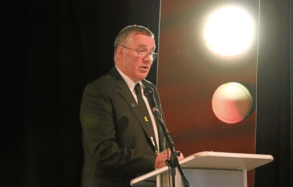 NFU Scotland president Andrew McCornick at the conference.