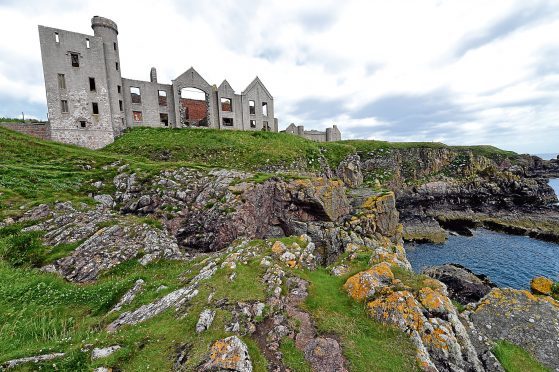 Slains castle near Cruden Bay.