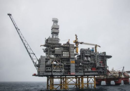 Mariner platform with the Safe Boreas. Photo credit: Jamie Baikie/Statoil