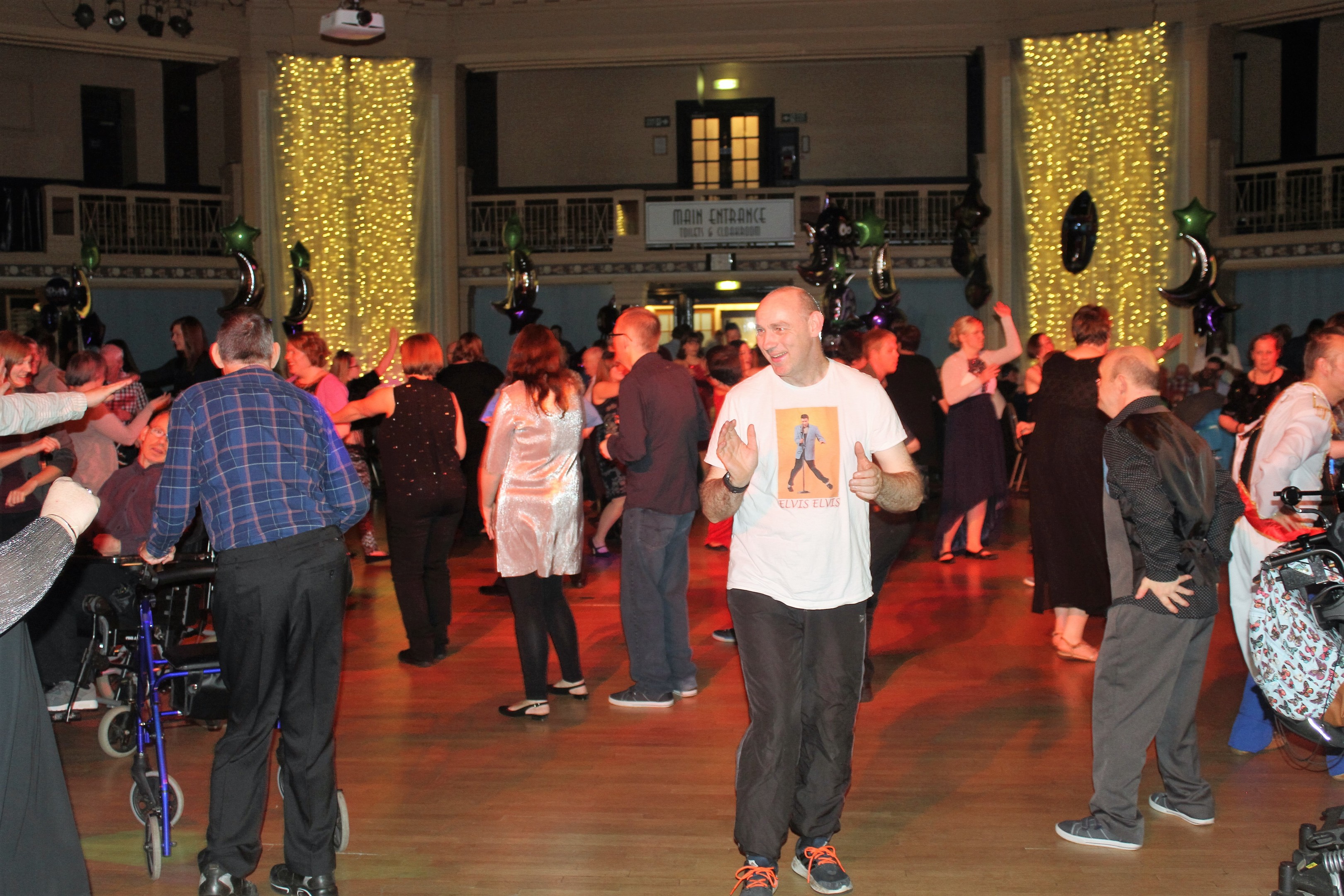 Revellers enjoying last year's Sparkles Ball, in the Beach Ballroom.