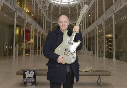 Midge Ure has provided items for the exhibition. Picture: Neil Hanna Photography.