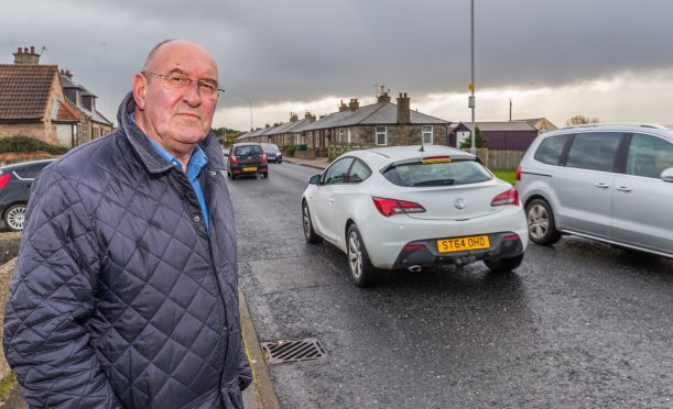 Community councilor Mike Mulholland hopes the new crossing will improve road safety on Lossiemouth's Elgin Road.