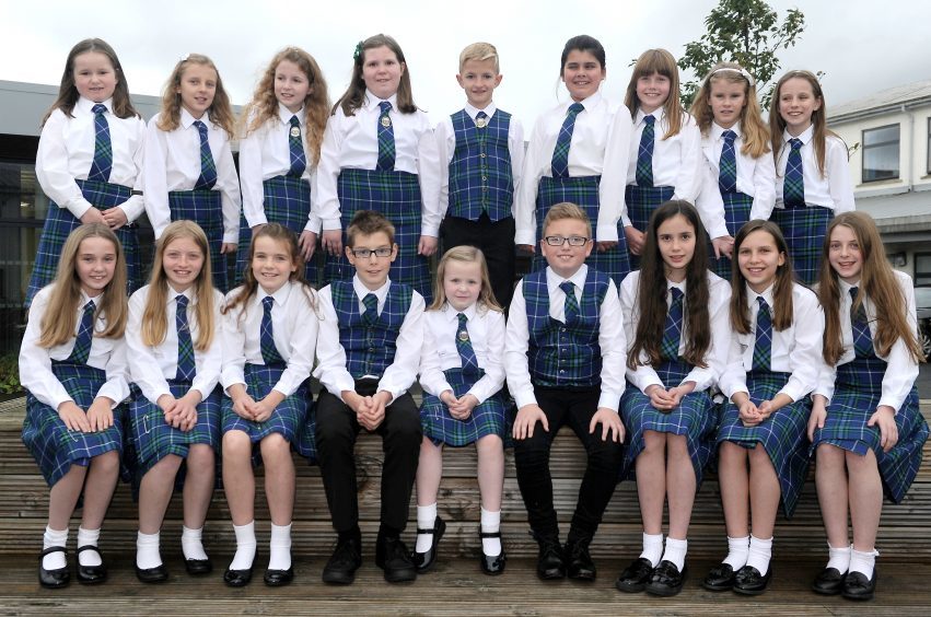 The Sir E Scott School, Tarbert,Harris junior gaelic choir following their competitions