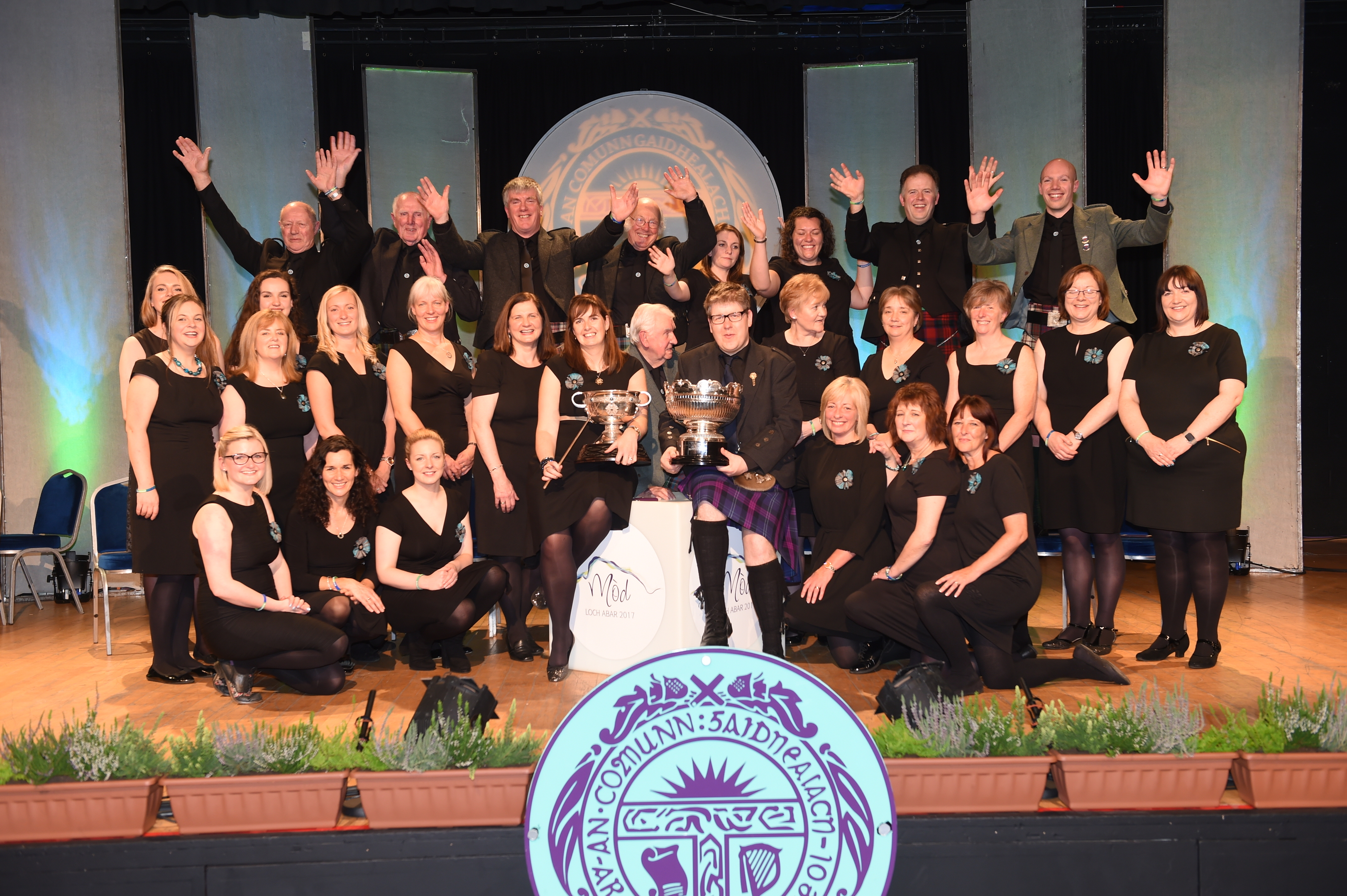 Lochaber Gaelic Choir with theie conductress Rachel Walker. Picture by Sandy McCook