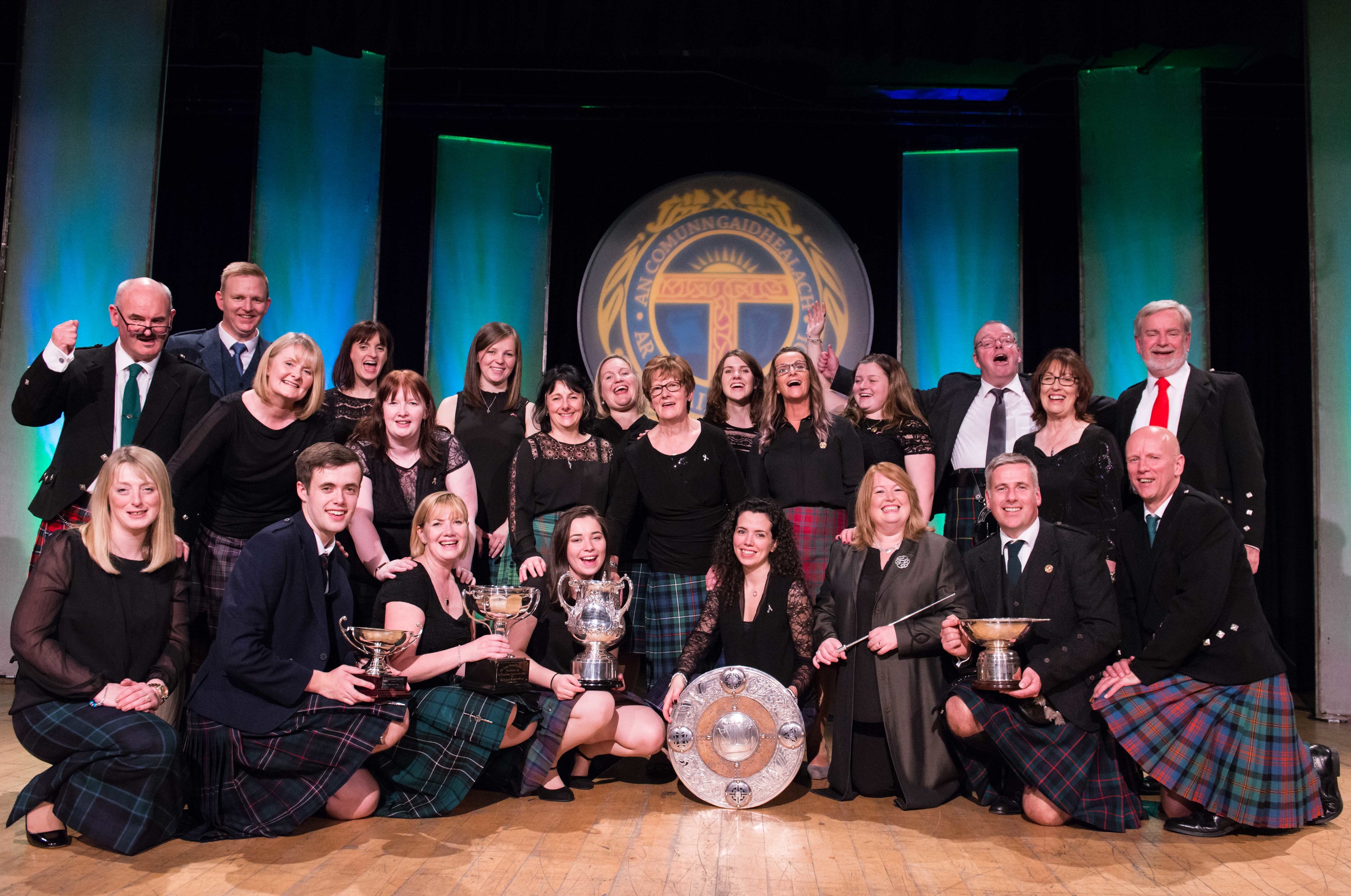 The choir from Back on Lewis were awarded the Lorn Shield after sparkling Mod performances.