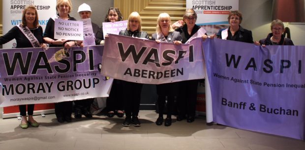 Waspi campaigners in Aberdeen.