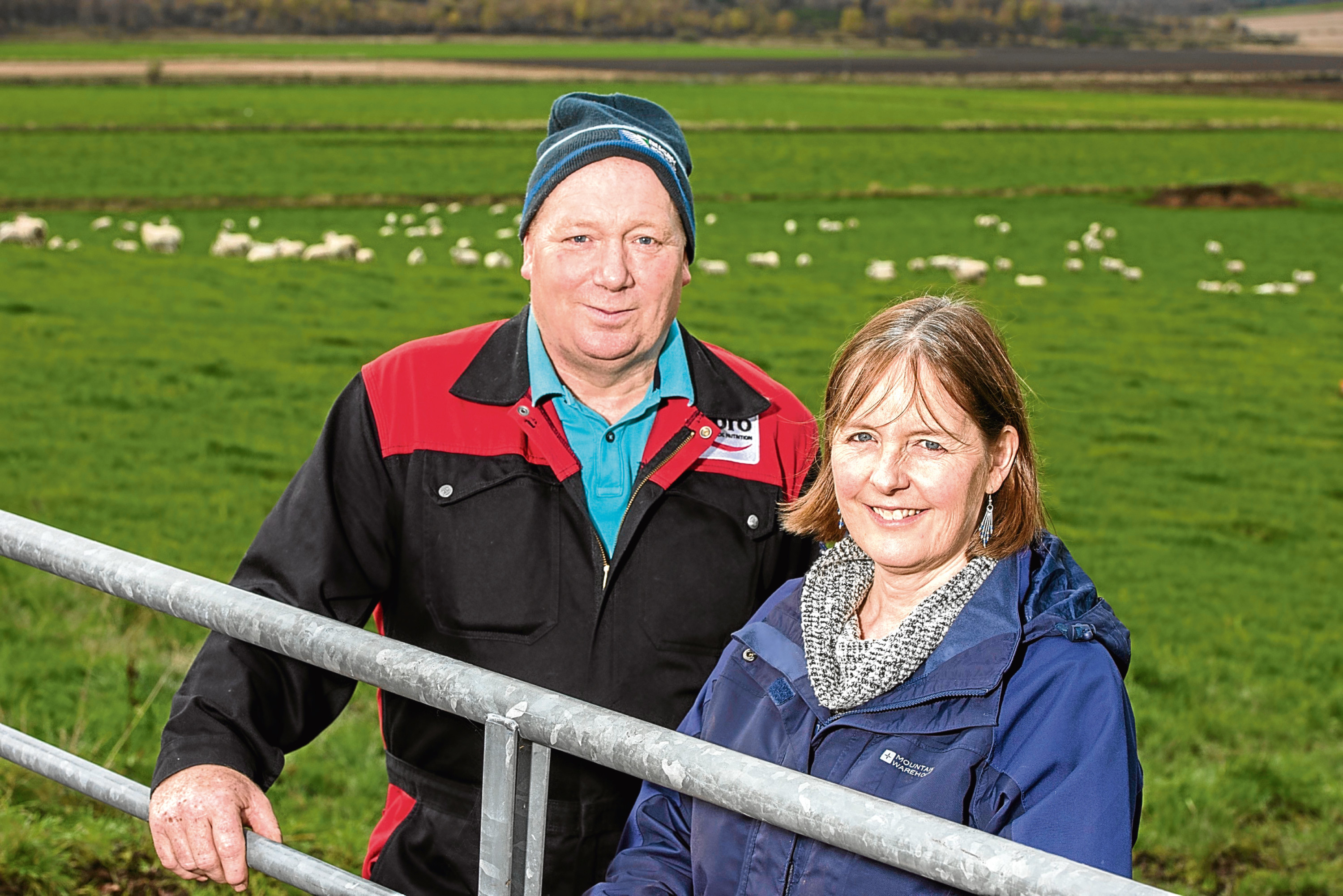 Andrew and Jean Robertson are in the running for the sheep farmer award