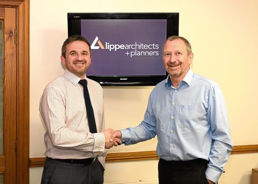 New managing director Stewart Naysmith, left, with William Lippe at Lippe Architects