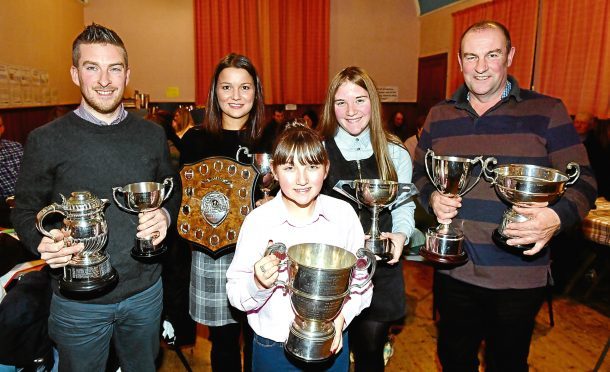 Pictured - Barry Paterson, Louise Fotheringham, Sandi Airth, Louise Airth, Gerald Smith
Pictures by Kami Thomson