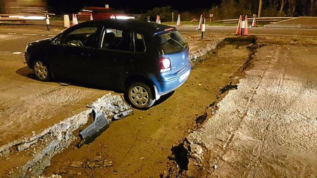 AWPR works at Blackdog left people turning down the wrong lanes after cones weren't positioned properly.