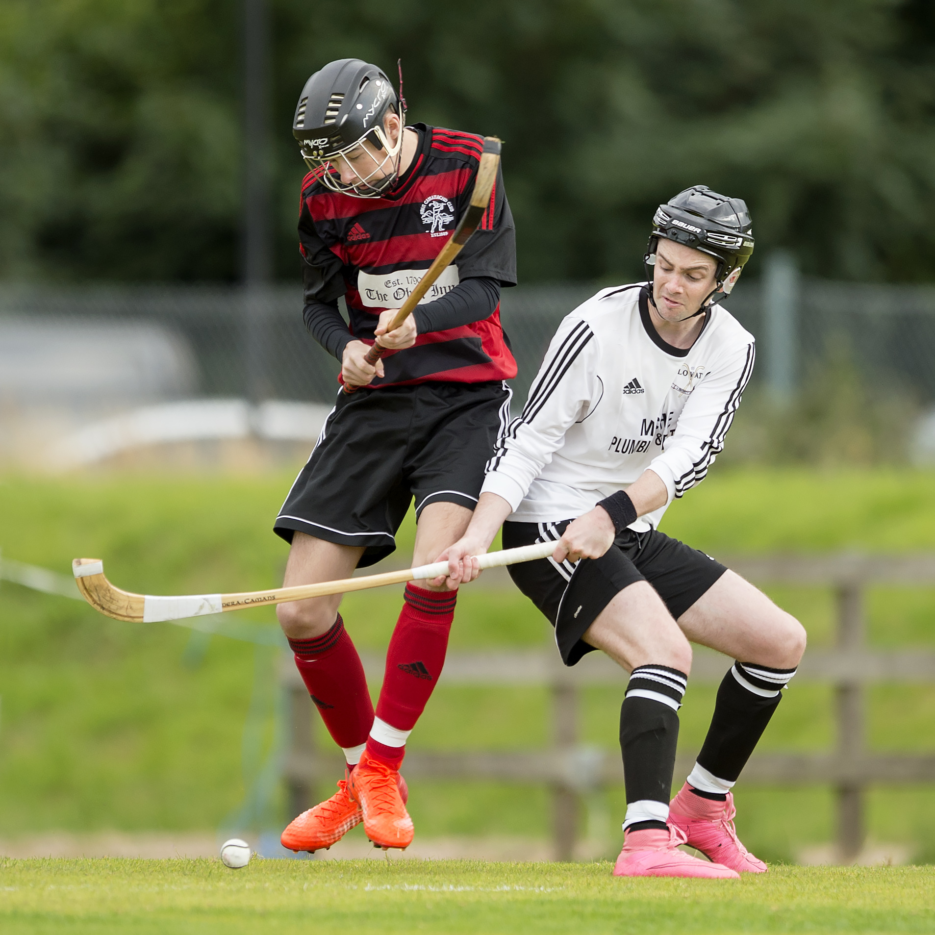 Daniel MacCuish, left, in action for Oban