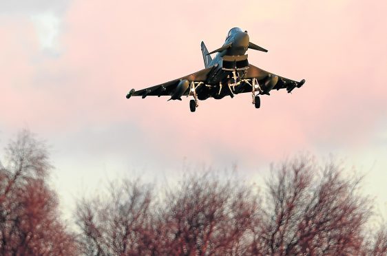 A Typhoon was involved in the near-miss