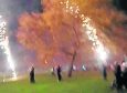 Fireworks blast into the crowds at Cooper Park in Elgin. 

Pic credit: Michael Addicoat