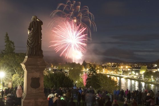 Inverness bonfire night fireworks