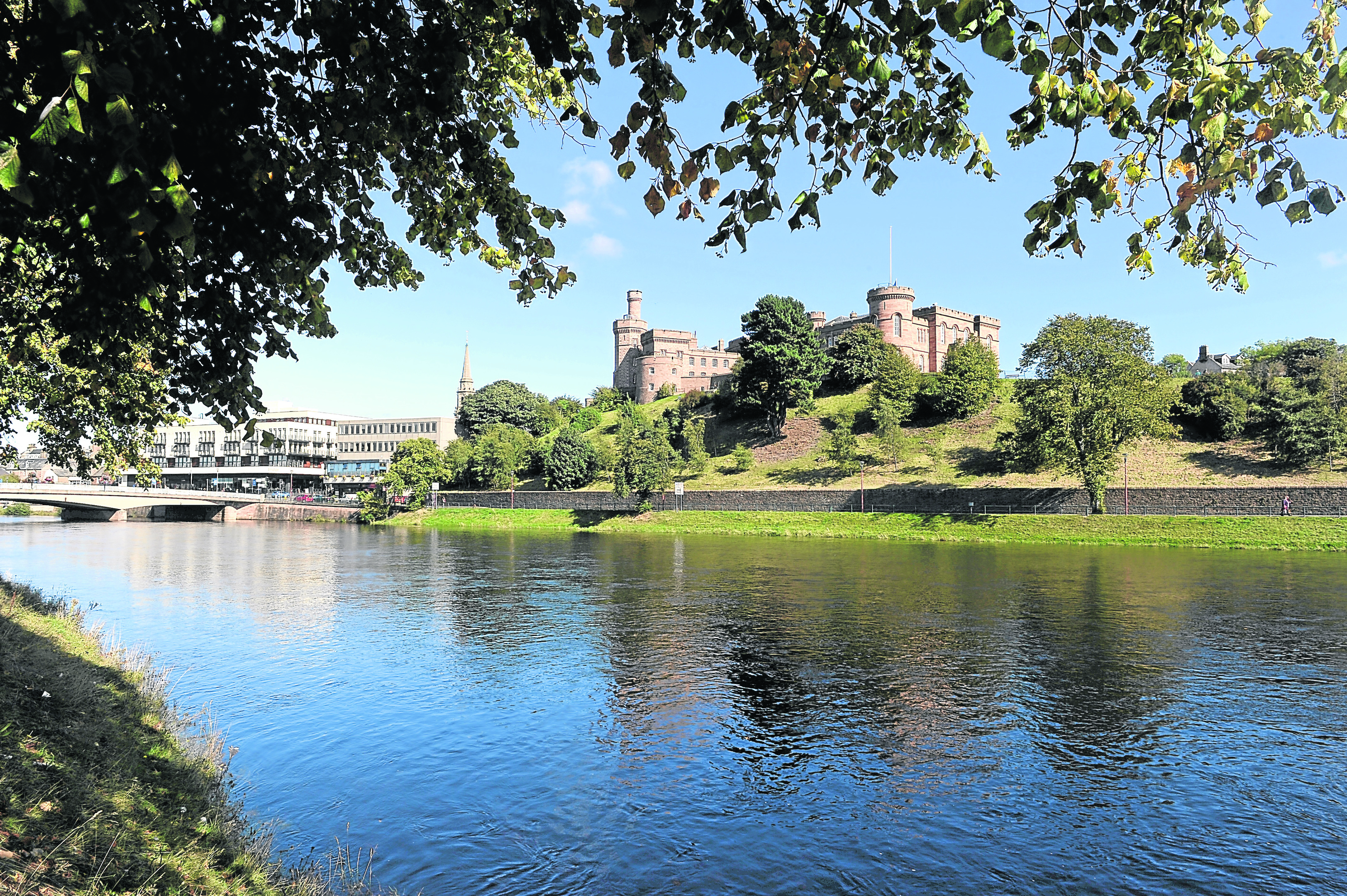 Inverness Castle with the River Ness in the foreground.