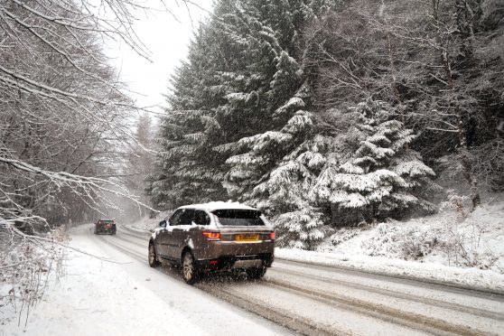Snow is expected across Scotland on Wednesday.