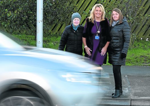 From left: Linda Buchan, councillor, Dianne Beagrie and Michelle Geddes. 
Picture by Jim Irvine