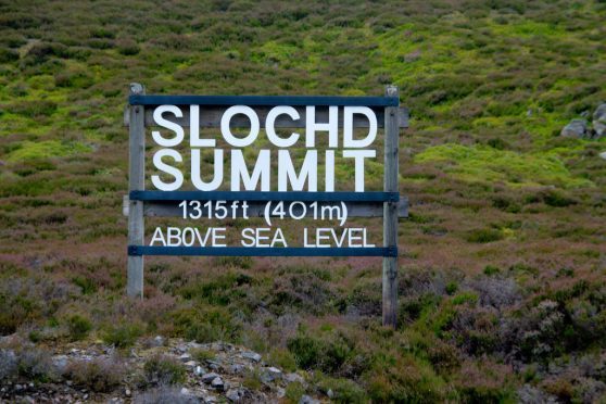 The Slochd Summit is the second highest point on the A9 route