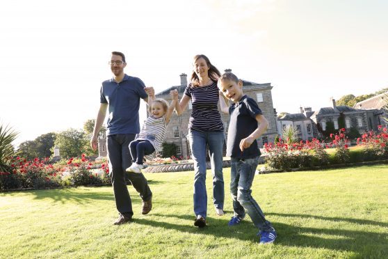 The McRobbies enjoying a family day out to Haddo house in 2016.