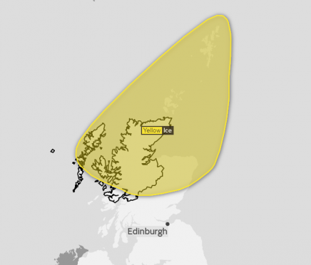 A yellow weather warning ha been issued.
