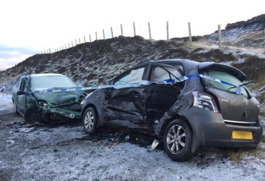 The crash occurred between Quarff and Fladdabister in Shetland