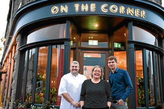 Owner Nicky Turnbull (centre) with Head Chef Graham Mutch (left) and Manager Paddy Mair (right). Picture by Kami Thomson