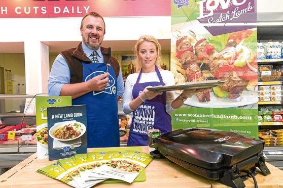 Aberdeenshire farmer John Fyall taking part in a tasting session as part of the campaign.