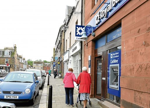 Locator of the The Royal Bank of Scotland, the Square, Stonehaven.