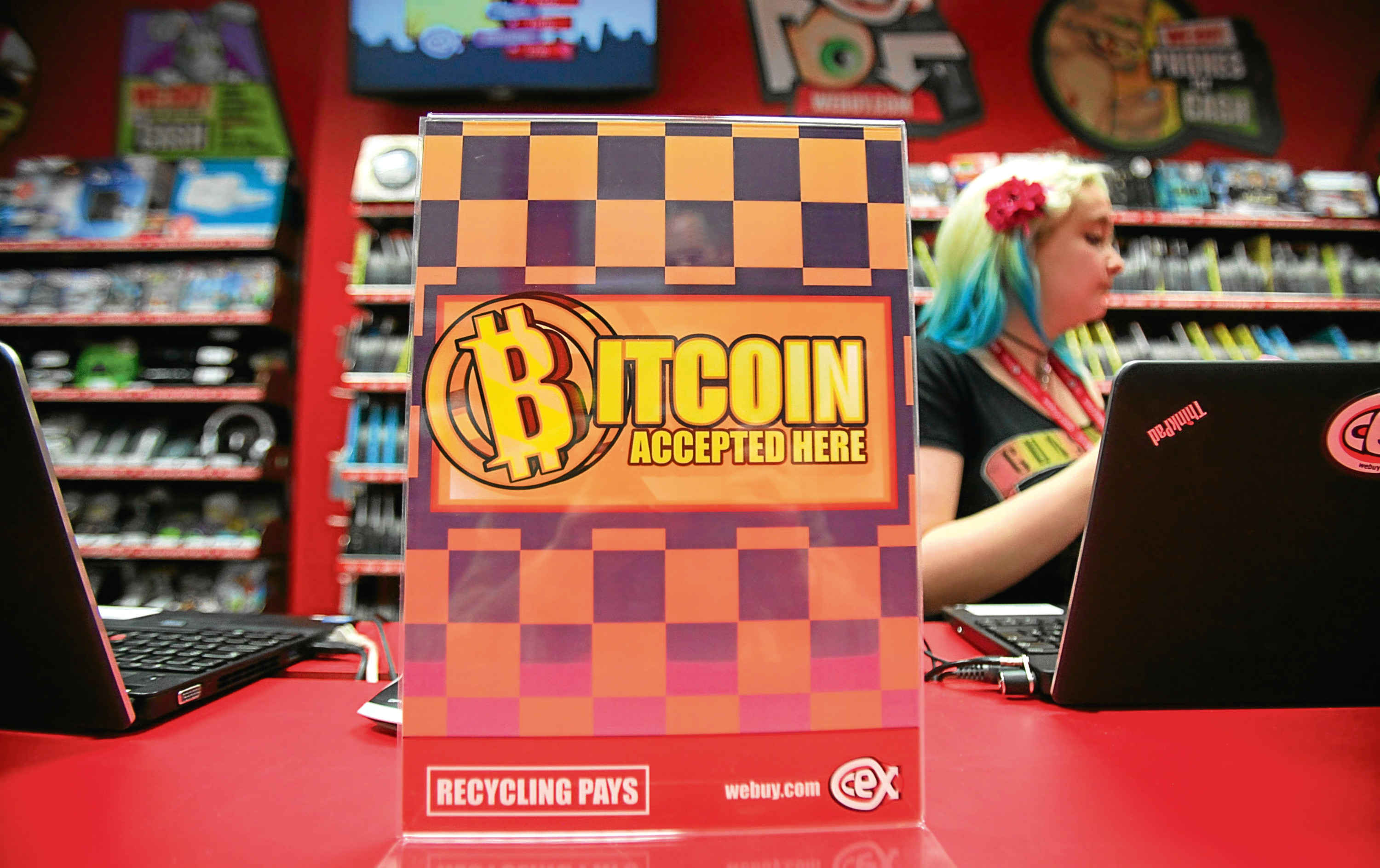 The CEX store on Sauchiehall Street in Glasgow were among the first retailers to trade exclusively in the virtual currency Bitcoin.